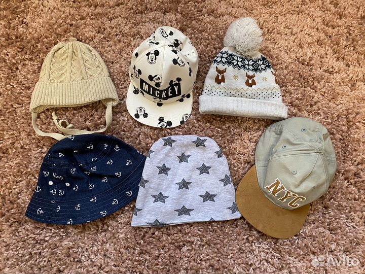Бейсболки шапки панама от 0 до 2 лет