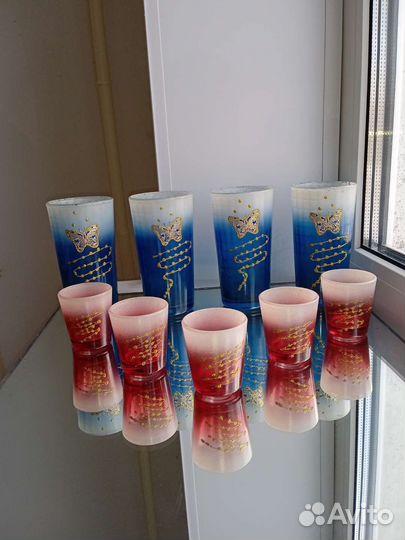 Графин - Штоф с рюмками. Винтаж