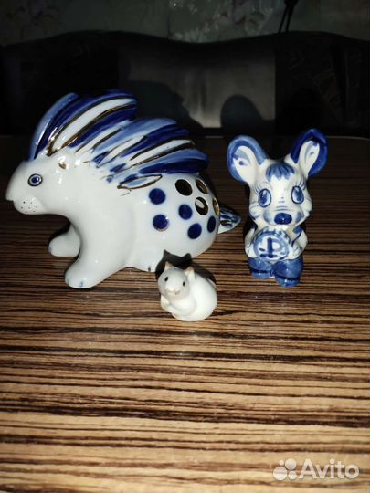 Фарфоровые статуэтки лфз, гжель