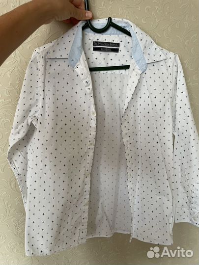 Рубашки школьные для мальчика 128