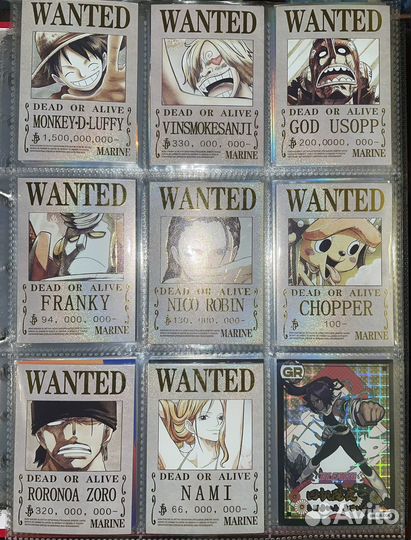 Карточки ван пис