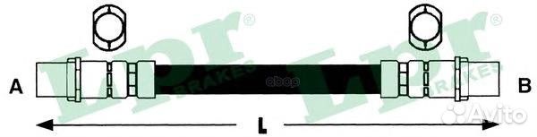 Шланг тормозной 6T47870 Lpr