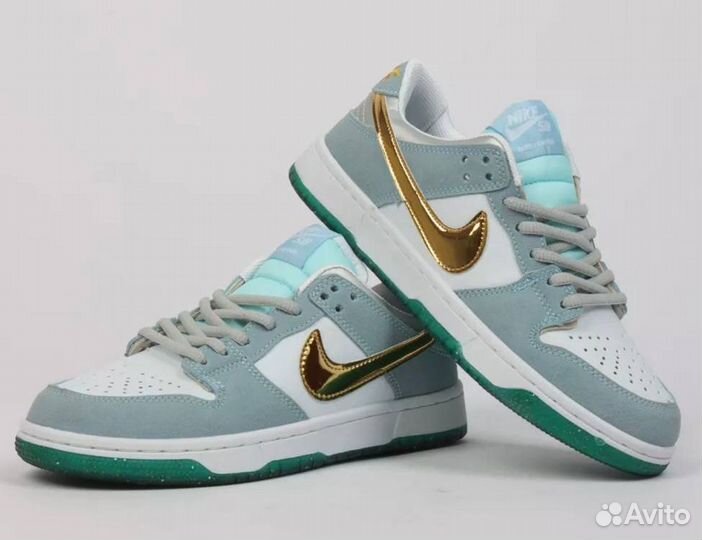 Кроссовки Nike Sb с золотой галочкой