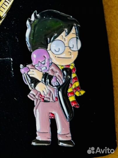 Значок пин Гарри Поттер Гербы факультетов