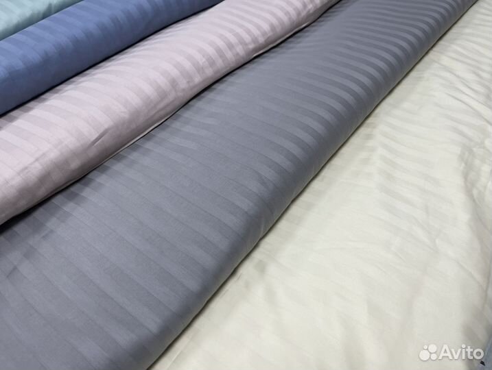 Ткань Страйп сатин премиум 240 см