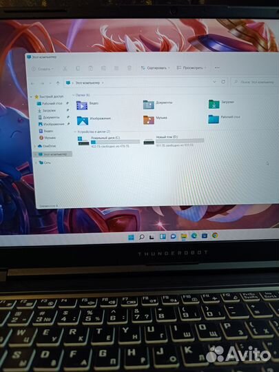 Новый очень мощный игровой ноутбук thunderobot