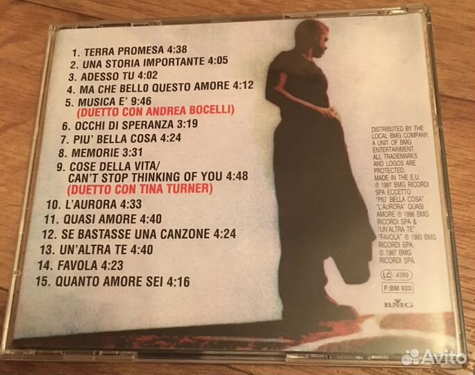 Eros Ramazzotti cd eros