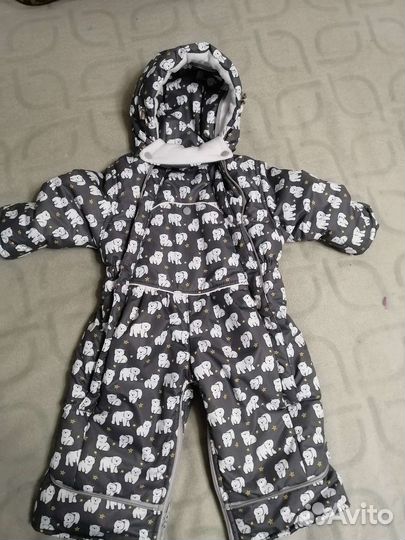 Зимний комбинезон трансформер 80