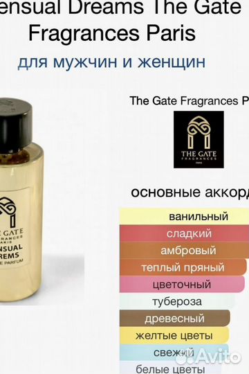Парфюм ниша оригинал The Gate Чувственные Мечты