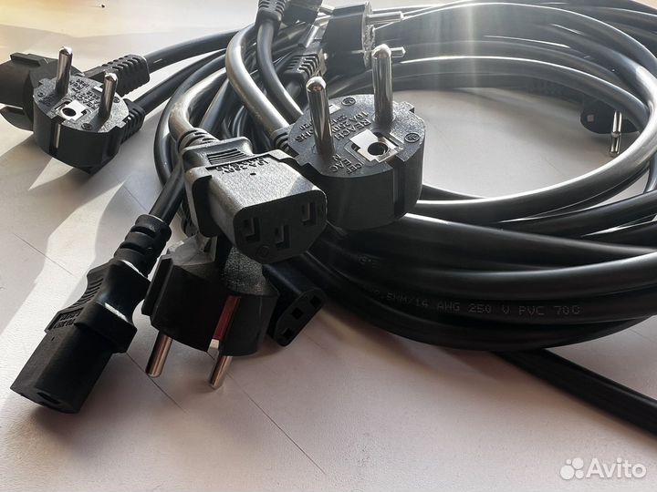 Кабель питания C13 C19 на асик