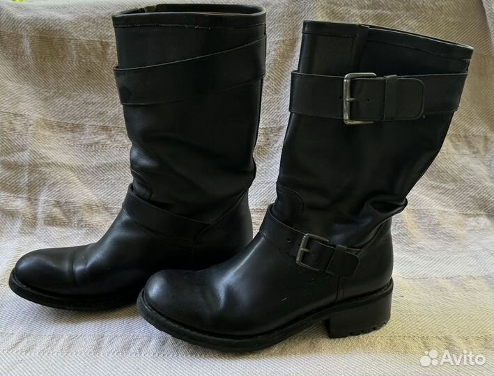 Осенние сапоги, кожа, 37,5