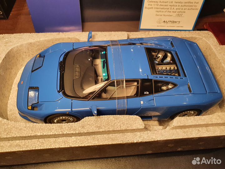 1:18 Autoart Bugatti EB110 GT Blue