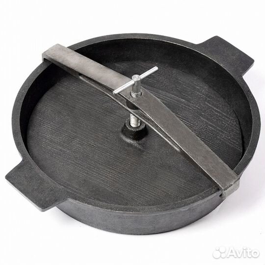 Сковорода для цыпленка табака с прессом и винтом