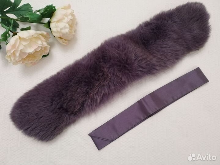 Меховой воротник песец