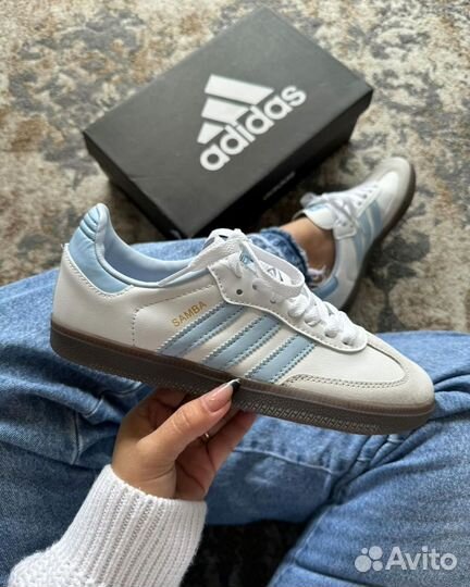 Adidas Samba OG White Halo Blue