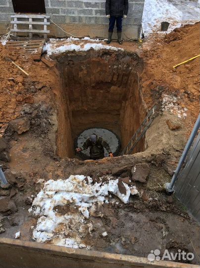 Жби септик, сливная яма, кессон под скважину