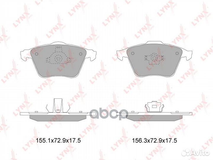 Колодки тормозные дисковые перед BD7819 LYN