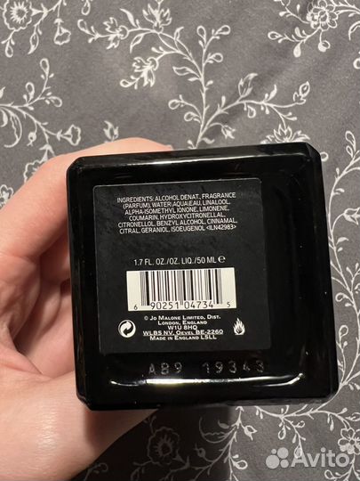 Духи Jo malone myrrh tonka