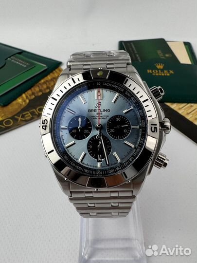 Мужские часы Breitling chronomat blue