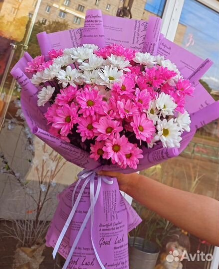 Букет из хризантем