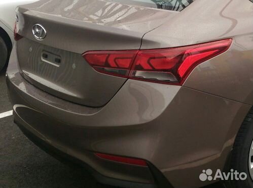 Бампер задний на Hyundai Solaris 2 2017-2020