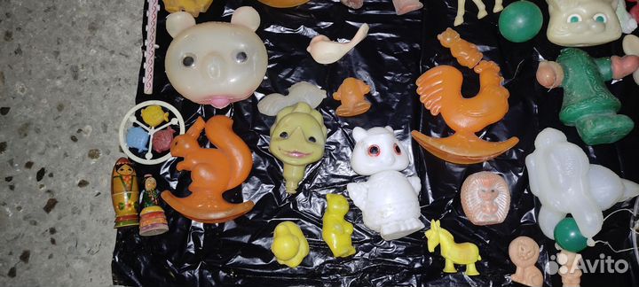 Игрушки детские пластмасса около 70 шт СССР дутыши