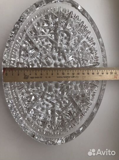 Блюдо хрустальное СССР