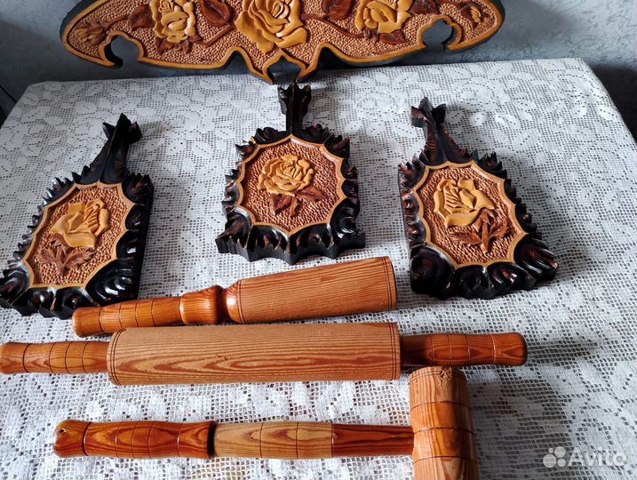 Винтажные деревянные резные доски