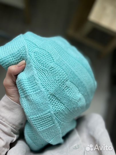 Плед покрывало вязанный 150*180