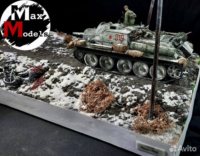 Диорама/Макет 1/35 Модель танка су 122