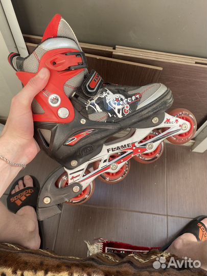 Роликовые коньки 35 38 детские