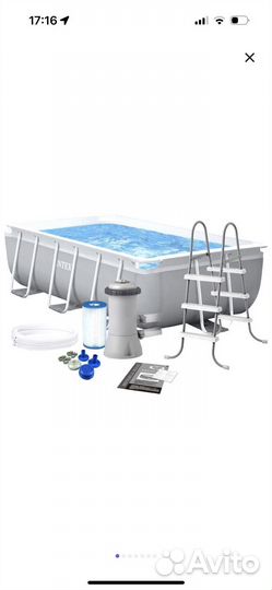 Каркасный бассейн Intex 300x175x80 см