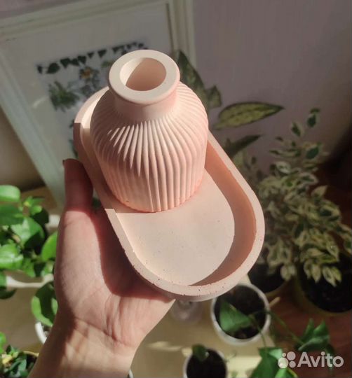 Ваза декоративная из гипса