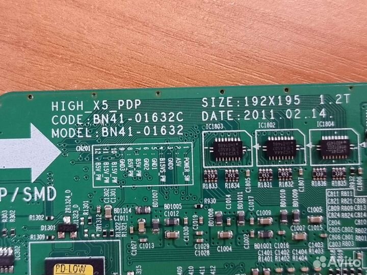 BN41-01632C main плата телевизора Samsung