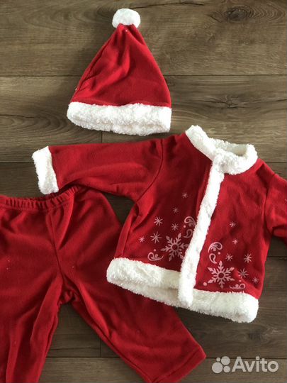 Новогодний костюм деда мороза 80