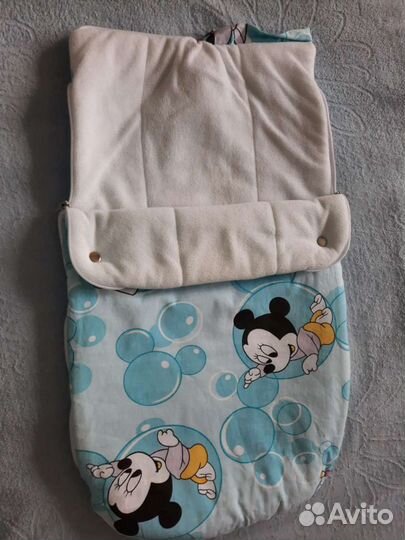 Конверт на выписку и в коляску на прогулку утеплён