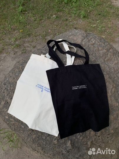 Машинная вышивка на футболке, шоппере