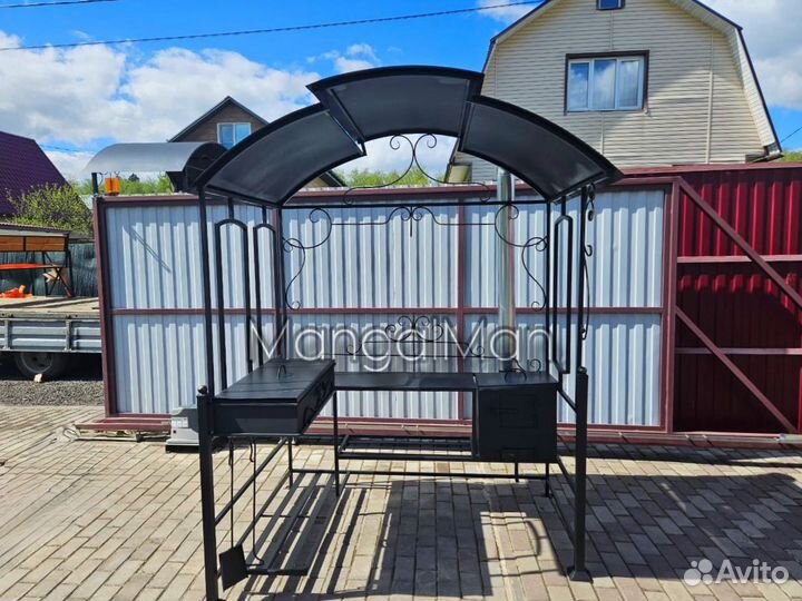 Мангал с крышей Угловой