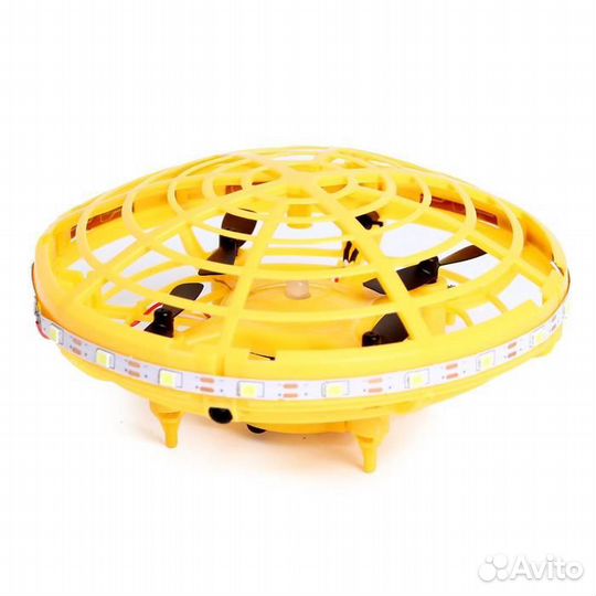 Летающая тарелка UFO, датчик движения, работает от