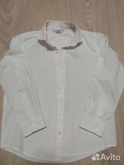 Рубашка белая на мальчика