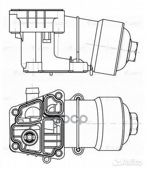 Радиатор масляный VW golf VI 08/tiguan 08- 1.6