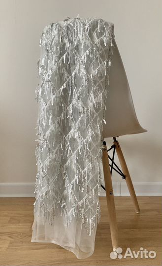 Отрез ткани с пайетками 2 м