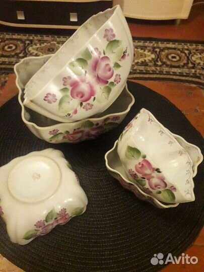 Салатники винтаж ссср,г. Сысерти ручная роспись