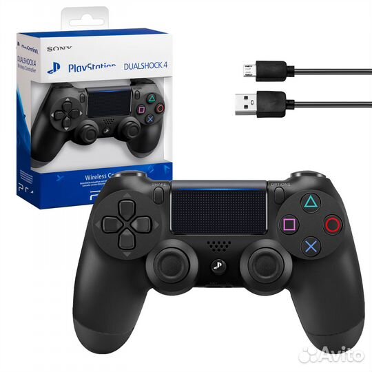 Джойстик PS4 DualShock беспроводной черный