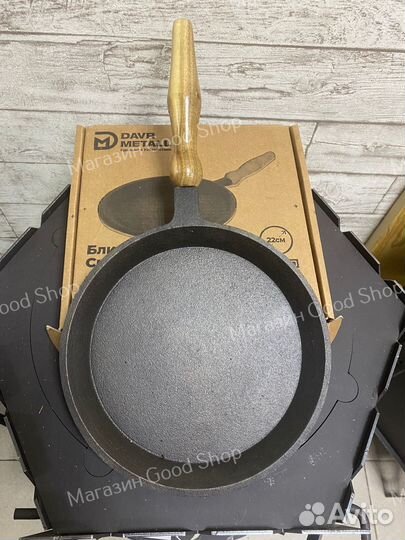 Сковорода блинная чугун