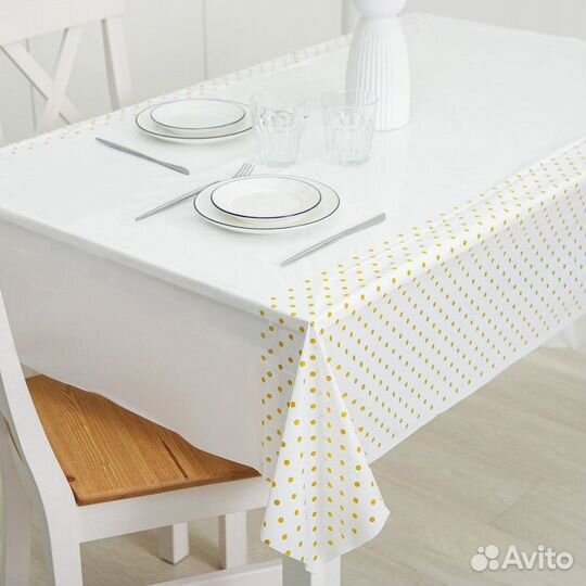 Скатерть «Горох», 137220 см, цвет золотой