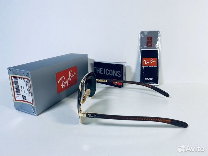 Очки Ray Ban Aviator Carbon RB 8307 золото,стекло