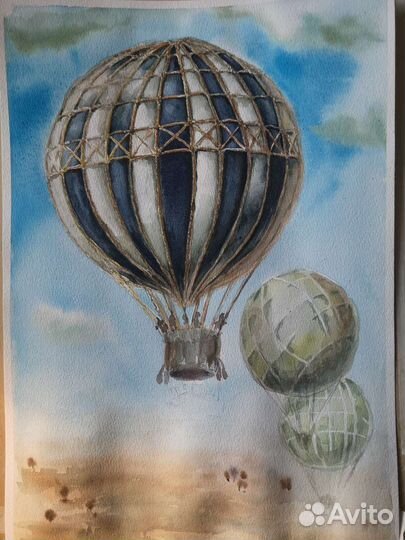 Картина акварель 270х390