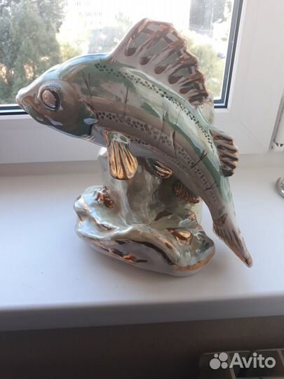Статуэтка карп дулево большой 1958 г