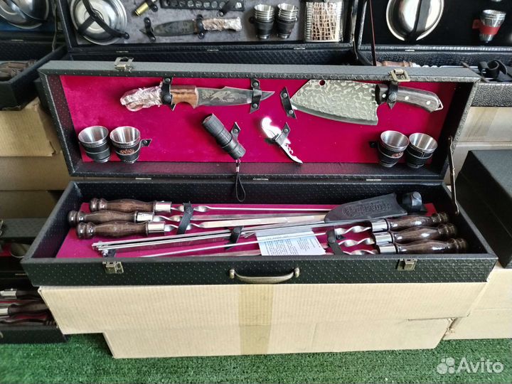 Шашлычный набор подарочный набор шампуров